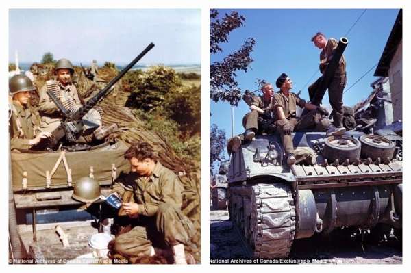 Высадка в Нормандии в 1944 году - фотографии в цвете