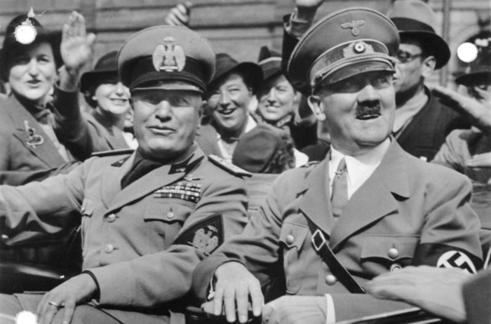 Беннито муссолини и Адольф Гитлер