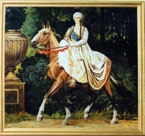 Екатерина 2 Великая на коне