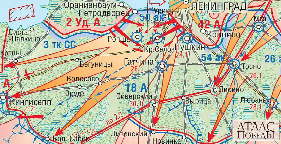 Снятие блокады Ленинграда. Операция Январский гром