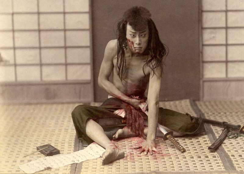 Японские самураи 130 лет назад