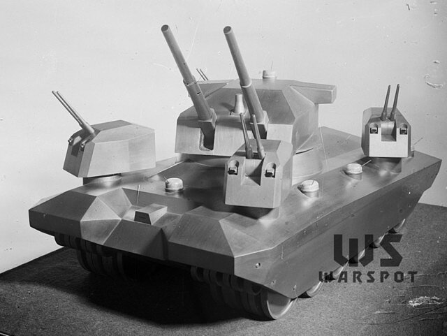 Пятибашенный вариант сверхтяжёлого танка орудия SK C/34 на 380-мм SK C/34